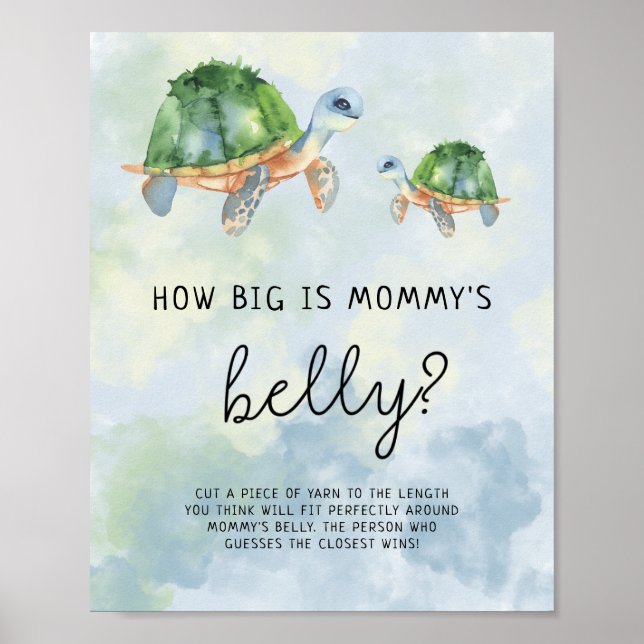 Under the sea - How big is mommy's belly game Poster (Front)