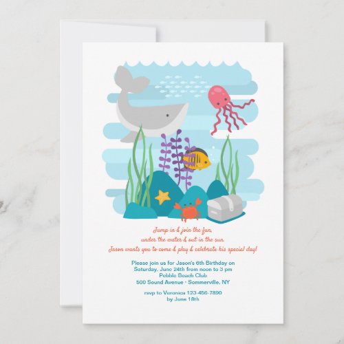 Under the Sea Invitation