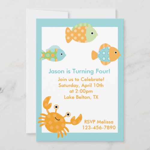 Under the Sea Personalized Invitation