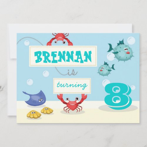 Under the Sea Invitation