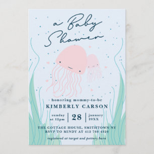 Under the Sea Jellyfish Baby Shower Invitation