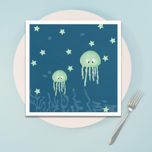 Under the Sea Jellyfish Baby Shower Napkins