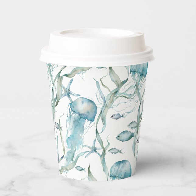 Under the Sea Jellyfish Paper Cups (Front)