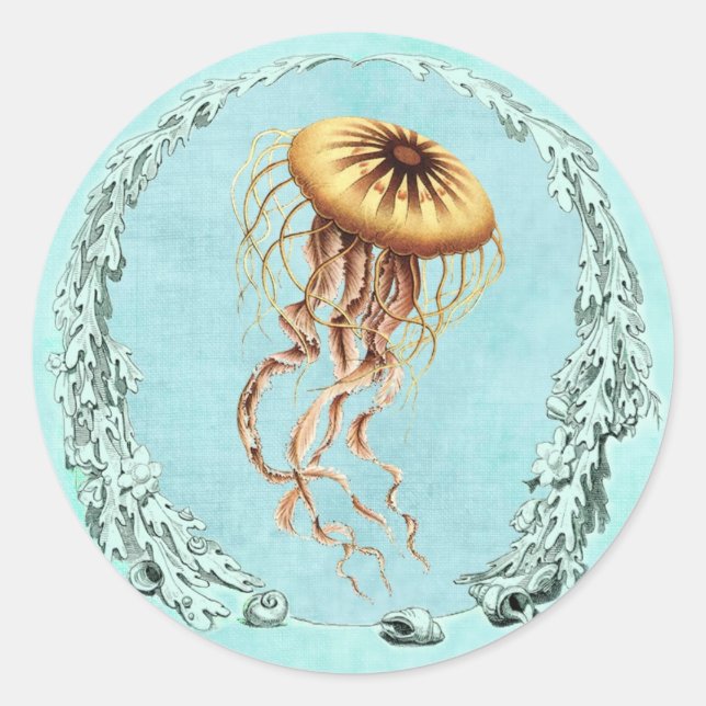 Under the Sea Jellyfish Sticker (Front)