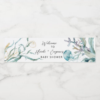 Under the Sea Jellyfish Water Bottle Labels
