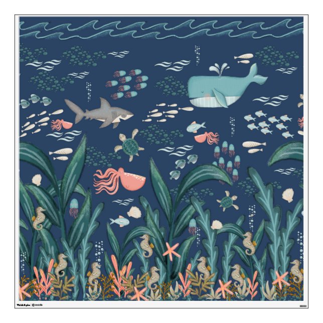 Under the Sea Kelp Forest Seek and Find Wall Decal (Front)