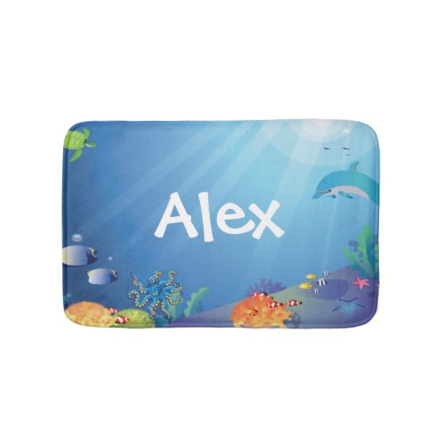 Under the Sea Kids Bath Mat