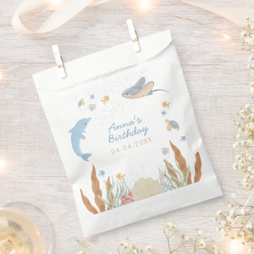 Under the Sea Kids Birthday Party Favor Bag