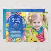 Under the Sea Kids Birthday Party Photo Invitation (Front/Back)