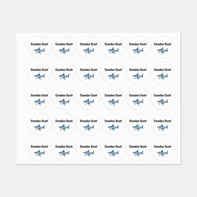 Under the Sea Kids' Labels  (Sheet)