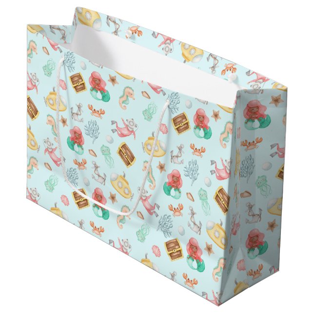 Under The Sea Large Gift Bag (Front Angled)