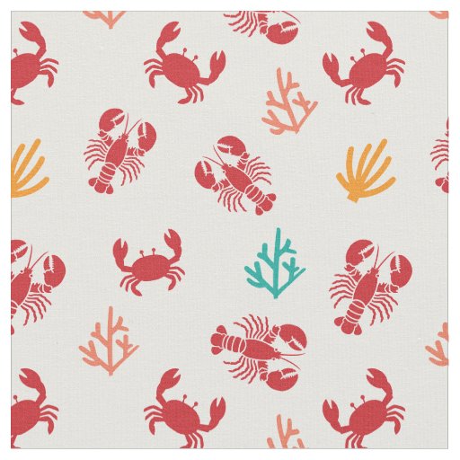 Under the Sea Life Pattern Fabric