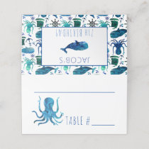 Under The Sea Marine Kids Marine Birthday Party Place Card
