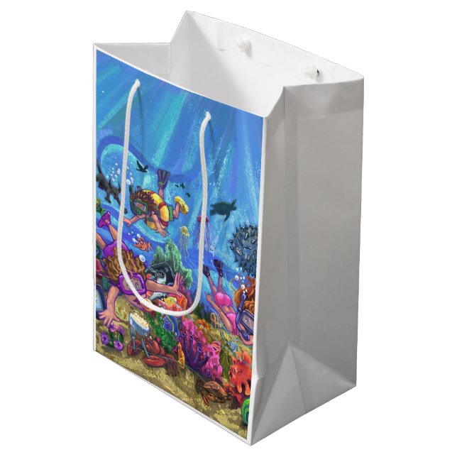 Under the Sea Medium Gift Bag (Front Angled)