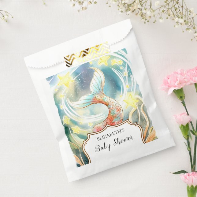 Under the Sea Mermaid Baby Shower Favor Bag (Sealed)