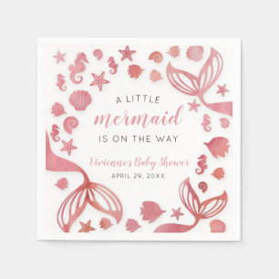 Under the Sea Mermaid Baby Shower Napkins