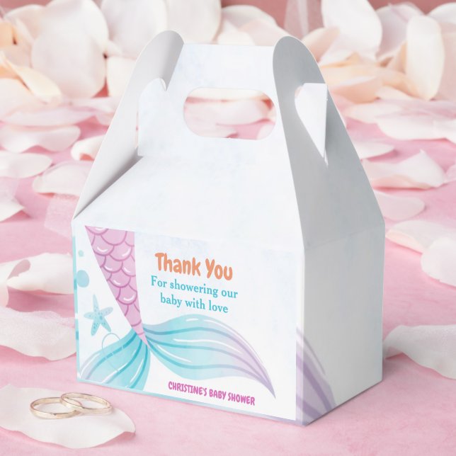 Under the Sea Mermaid Baby shower party Favor Boxes (Wedding)