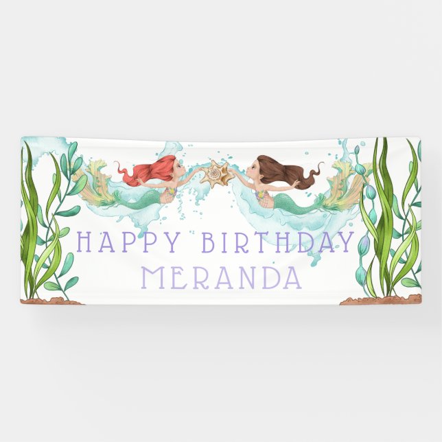 Under the Sea Mermaid  Banner (Horizontal)