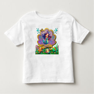 Under The Sea & Mermaid Birthday Girl Party Toddler T-shirt