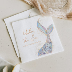 Under the Sea Mermaid Birthday Napkins