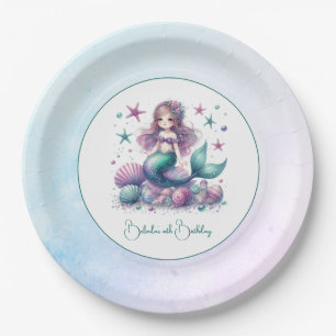 Under the Sea Mermaid Birthday Party Paper Plates
