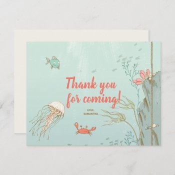 Under The Sea Mermaid Birthday Party Thank You by mistyqe at Zazzle