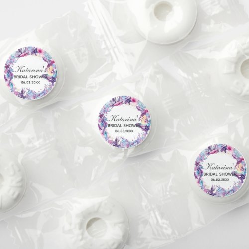 Under the Sea Mermaid Bridal Baby Shower Purple Life Saver Mints