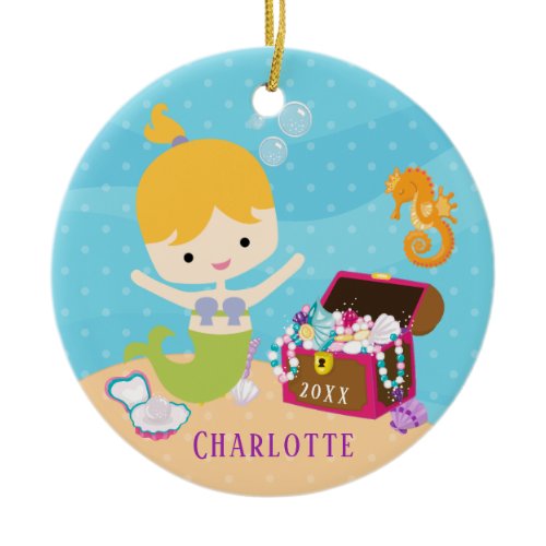 Under the Sea Mermaid Christmas Ornament