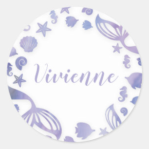 Under the Sea Mermaid Classic Round Sticker
