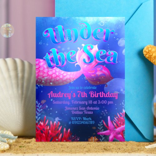 Under the Sea _ Mermaid Invitation