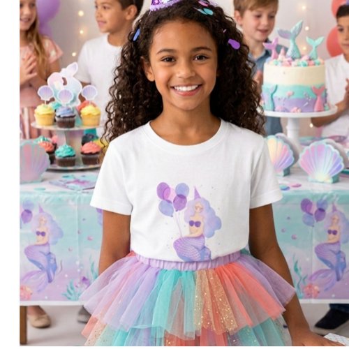 Under the Sea Mermaid Kids T-Shirt | Pastel Mermai