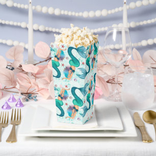Under The Sea Mermaid Ocean Purple Turquoise Favor Boxes