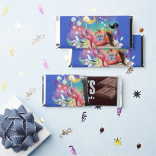 Under The Sea Mermaid Ocean Purple Turquoise Hershey Bar Favors