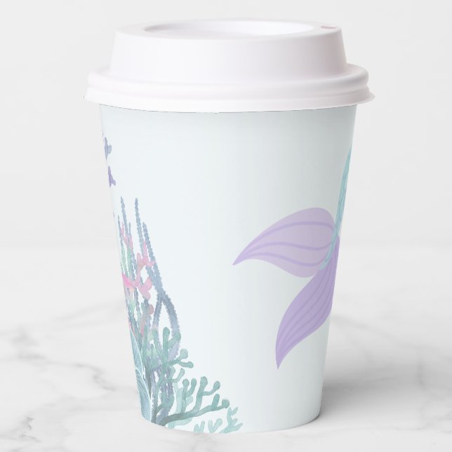 Under the Sea Mermaid Paper cup (Front)