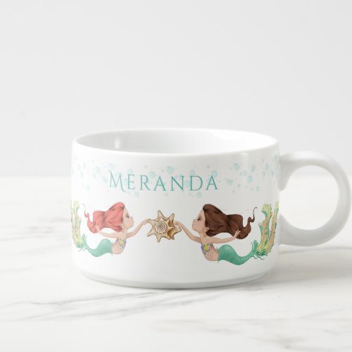 Under the Sea Mermaid Personalized Bowl