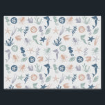 Under the Sea Mermaid Seahorse Starfish  Tissue Paper<br><div class="desc">Add some "Under the Sea" style to your presents with ocean themed tissue paper featuring a pattern of mermaids, starfish, seahorse, seashells, octopus, tropical fish, coral and seaweed. Perfect for Christmas, birthdays, or any special gift-giving occasion. Visit my "It's A Wrap" collection for coordinating gift wrap, gift tags and more....</div>