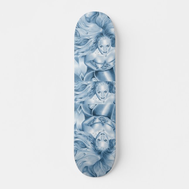 Under The Sea Mermaid  Skateboard Deck (Front)