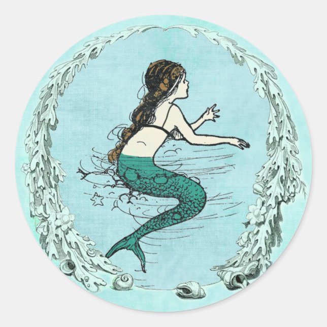 Under the Sea Mermaid Sticker (Front)