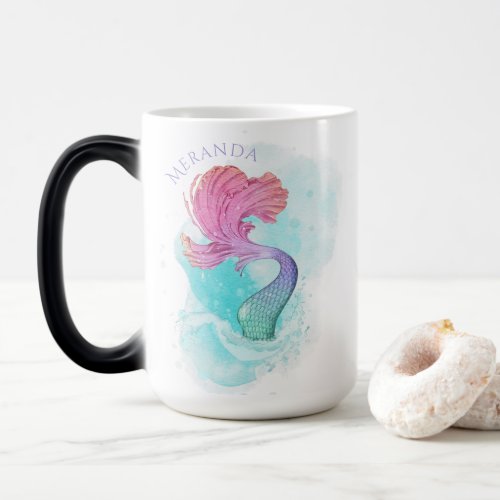 Under the Sea  Mermaid Tail Personalized  Magic Mug