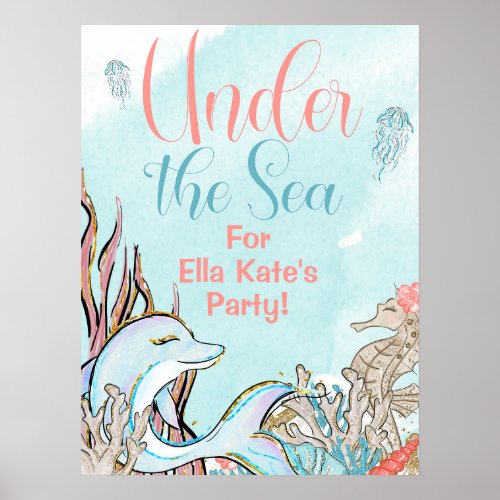 Under the Sea Mermaid Welcome Sign