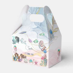 Under the sea Mermaids kids birthday Favor Boxes