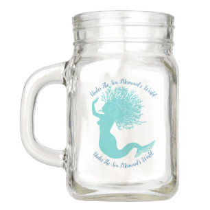 Under The Sea Mermaid's World Mason Jar