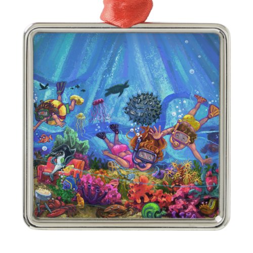 Under the Sea Metal Ornament