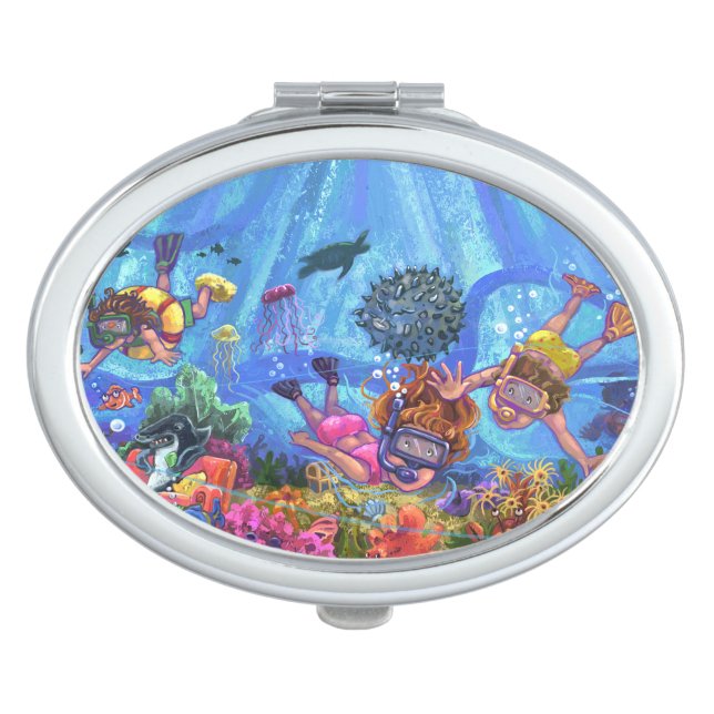 Under the Sea Mirror For Makeup (Front)