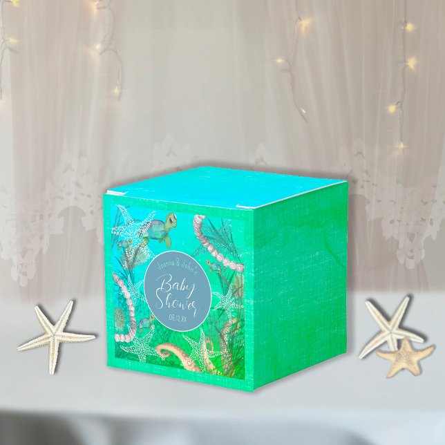 Under The Sea Nautical Baby Shower Favor Boxes (Under The Sea Nautical Baby Shower Favor Box)