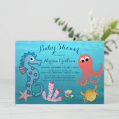 Under the Sea | Nautical Baby Shower Invitation (Standing Front)