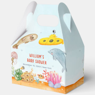 Under The Sea Nautical Marine Baby Shower  Favor Boxes