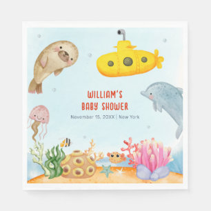 Under The Sea Nautical Marine Baby Shower Napkins