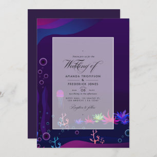 Under the Sea Nautical Wedding Photo Invitation