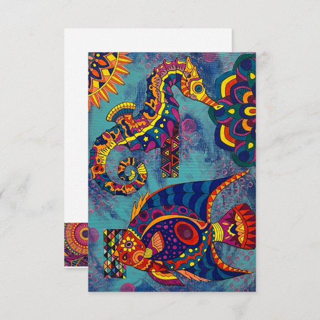 Under the Sea Note Card (Front/Back)